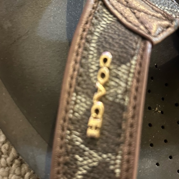 Coach Brown and Gold Sandals - Picture 2 of 4